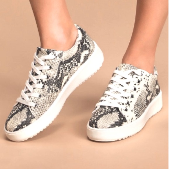 Steve Madden Shoes - Steve Madden Blade Snake Print Platform Sneaker